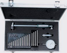Innenfeinmeßgeräte Set mit analoger Meßuhr,
50 - 180 mm
